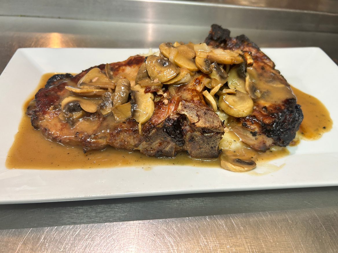 Pork Chops Balsamico $38.50.