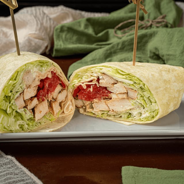 Simple Chicken Wrap.