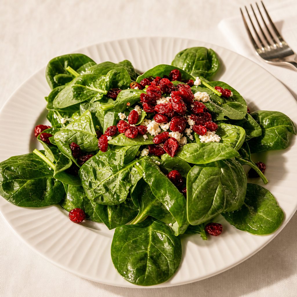 Spinach & Cranberry Salad Large.